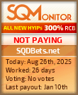 SQDBets.net Project Status Button