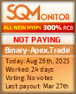 Binary-Apex.Trade Project Status Button