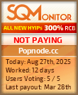 Popnode.cc Project Status Button