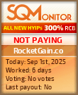 RocketGain.co Project Status Button