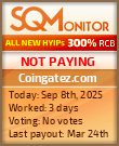Coingatez.com Project Status Button