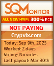 Crypvix.com Project Status Button