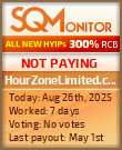 HourZoneLimited.com Project Status Button