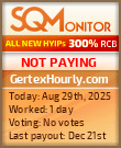 GertexHourly.com Project Status Button