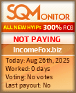 IncomeFox.biz Project Status Button