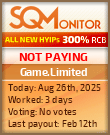 Game.Limited Project Status Button
