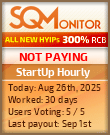 StartUp Hourly Project Status Button