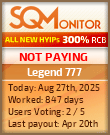 Legend 777 Project Status Button