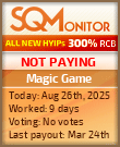 Magic Game Project Status Button