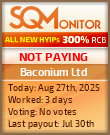 Baconium Ltd Project Status Button