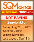 Zaayion Ltd Project Status Button