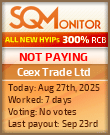 Ceex Trade Ltd Project Status Button