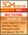 Elsa Bit Ltd Project Status Button