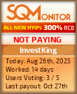 InvestKing Project Status Button