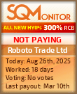 Roboto Trade Ltd Project Status Button