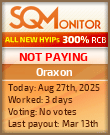 Oraxon Project Status Button