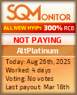 AltPlatinum Project Status Button