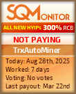 TrxAutoMiner Project Status Button