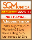 Achievers Finance Project Status Button