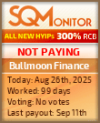 Bullmoon Finance Project Status Button