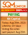 Kit Capital Project Status Button