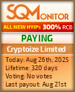 Cryptoize Limited Project Status Button