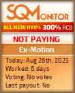 Ex-Motion Project Status Button