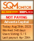 Advanta Capital Project Status Button