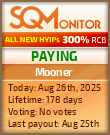 Mooner Project Status Button