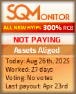 Assets Aliged Project Status Button