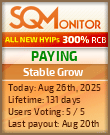 Stable Grow Project Status Button