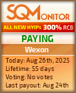 Wexon Project Status Button