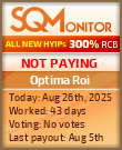 Optima Roi Project Status Button