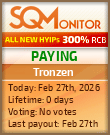 Tronzen Project Status Button