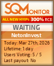 NetonInvest Project Status Button