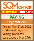 Cryptofever Project Status Button
