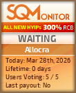Allocra Project Status Button