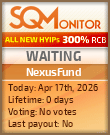 NexusFund Project Status Button