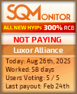 Luxor Alliance Project Status Button
