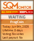 FrogCoin Project Status Button