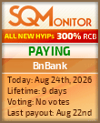 BnBank Project Status Button