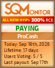 ProCash Project Status Button
