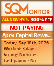 Apex Capital Rewards Project Status Button