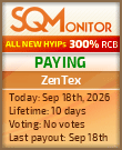 ZenTex Project Status Button