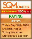 Meses Project Status Button