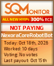 NexoraCoreRobotBot Project Status Button