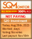 G20-Investment Project Status Button
