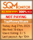 TopMoneyShare Project Status Button