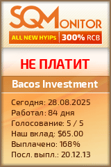 Кнопка Статуса для Инвест-Проекта Bacos Investment