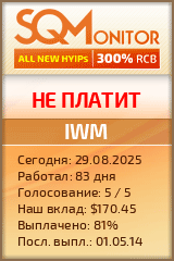 Кнопка Статуса для Инвест-Проекта IWM